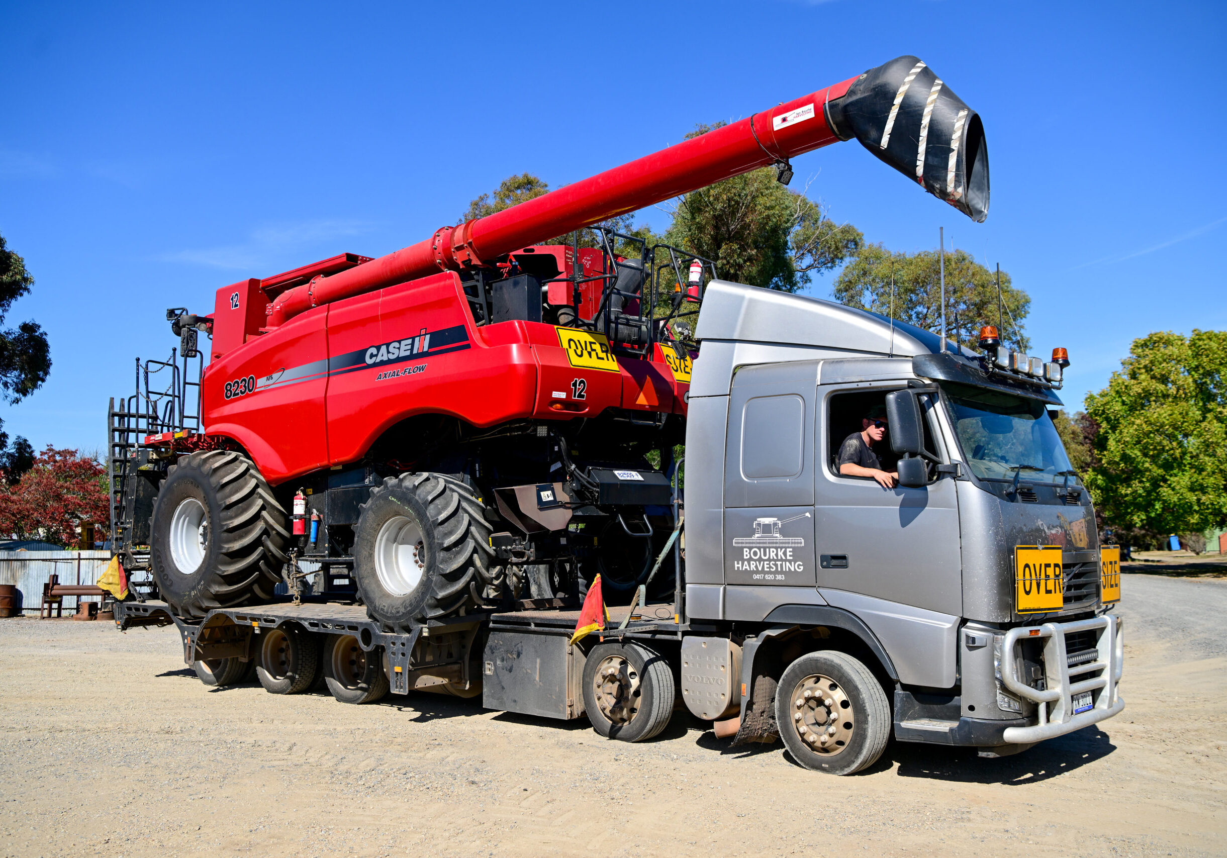 combine machinery transport